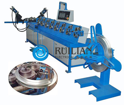 Galvanizli Sac Flanş Şekillendirme Makinesi 25KVA Spiral Kanal Makinesi