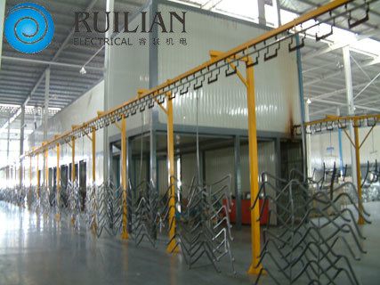 Endüstriyel Donanım Parçaları Sprey Boya Üretim Hattı 120KW