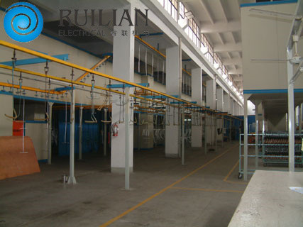 Süspansiyon Taşıma Sprey Boya Üretim Hattı Sprey Boya Ekipmanları 120KW